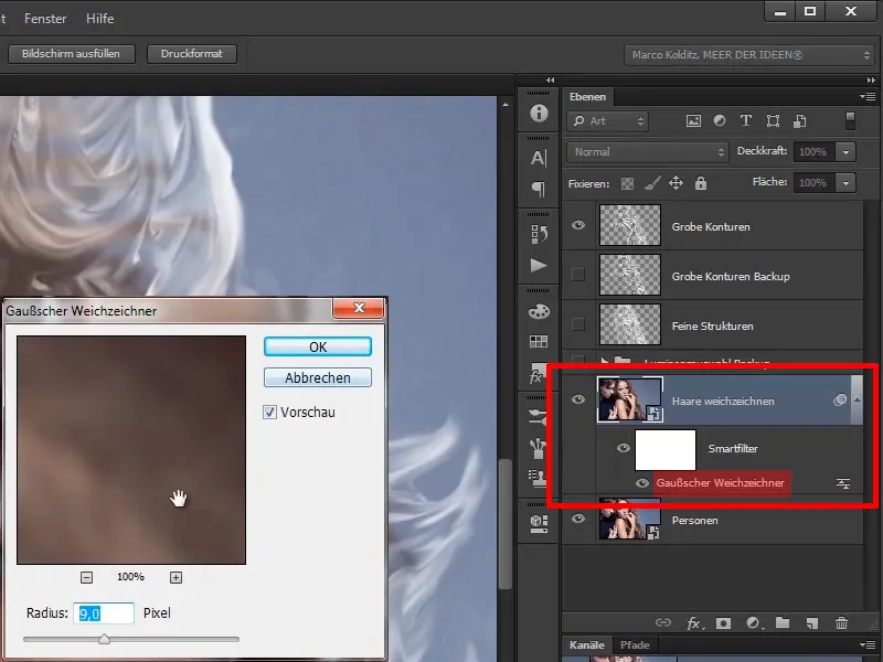 Photoshop-Composing - Feuer und Eis - Teil 03: Feuer ins Bild wischen
