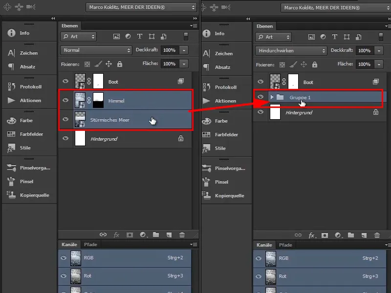 Photoshop-Composing - Das Orakel des Meeres - Teil 03: Lampe freistellen