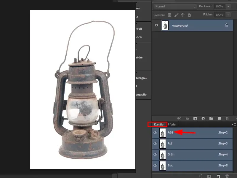 Photoshop-Composing - Das Orakel des Meeres - Teil 03: Lampe freistellen
