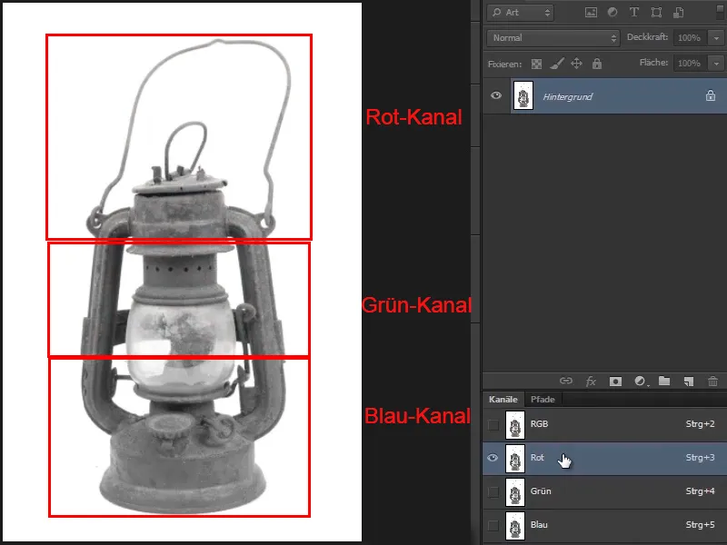 Photoshop-Composing - Das Orakel des Meeres - Teil 03: Lampe freistellen