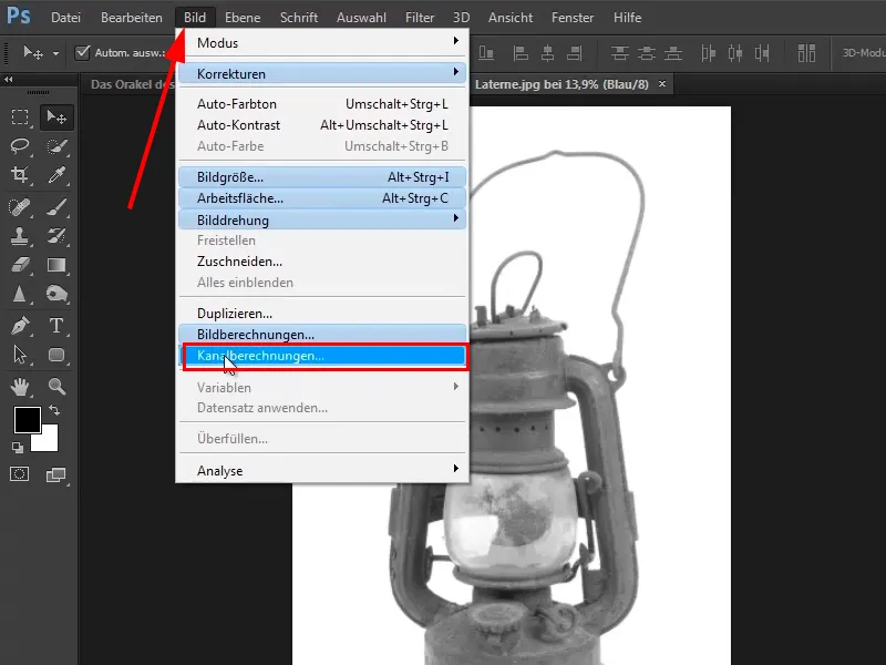 Photoshop-Composing - Das Orakel des Meeres - Teil 03: Lampe freistellen