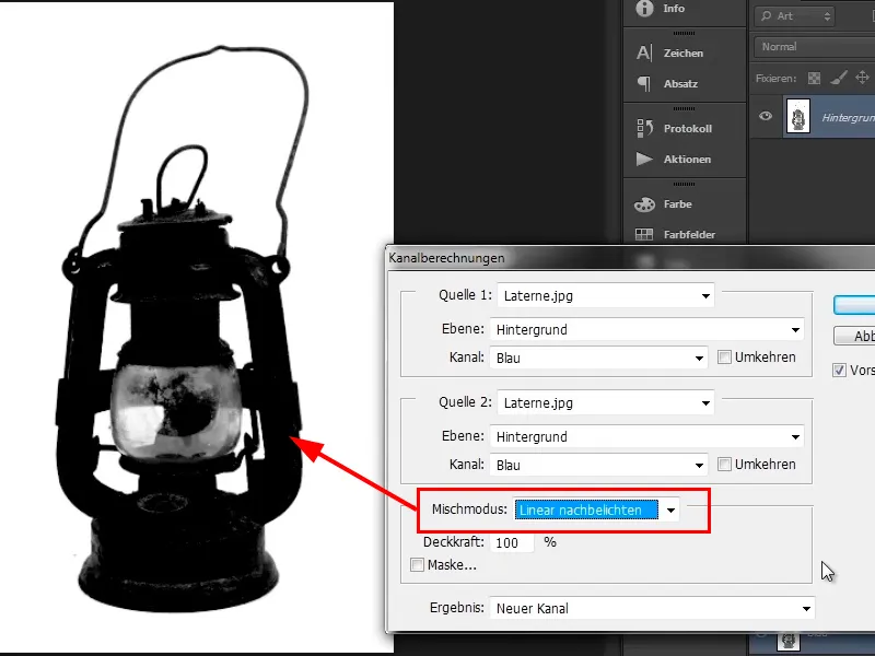 Photoshop-Composing - Das Orakel des Meeres - Teil 03: Lampe freistellen