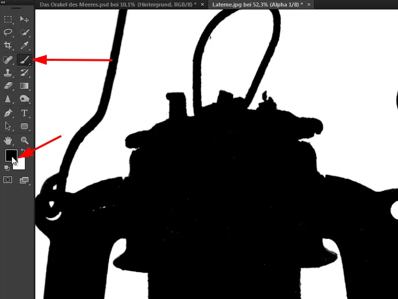 Photoshop-Composing - Das Orakel des Meeres - Teil 03: Lampe freistellen
