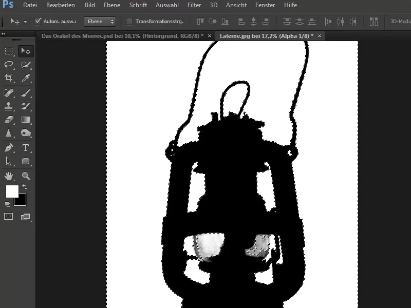Photoshop-Composing - Das Orakel des Meeres - Teil 03: Lampe freistellen