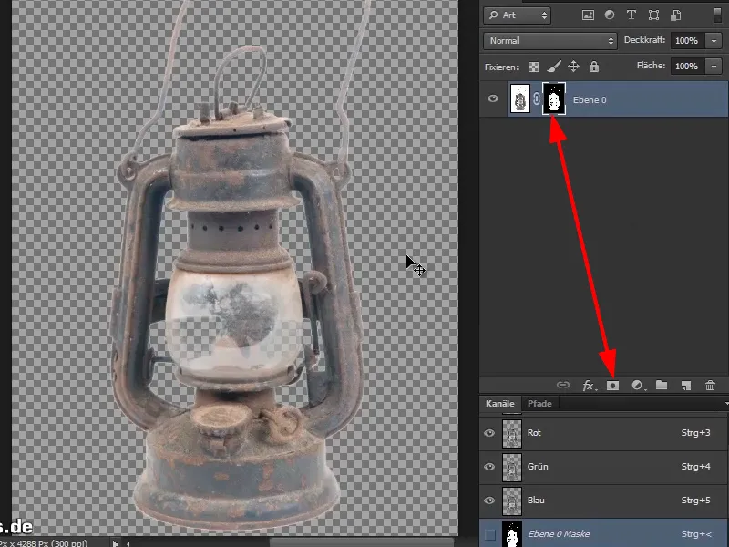 Photoshop-Composing - Das Orakel des Meeres - Teil 03: Lampe freistellen