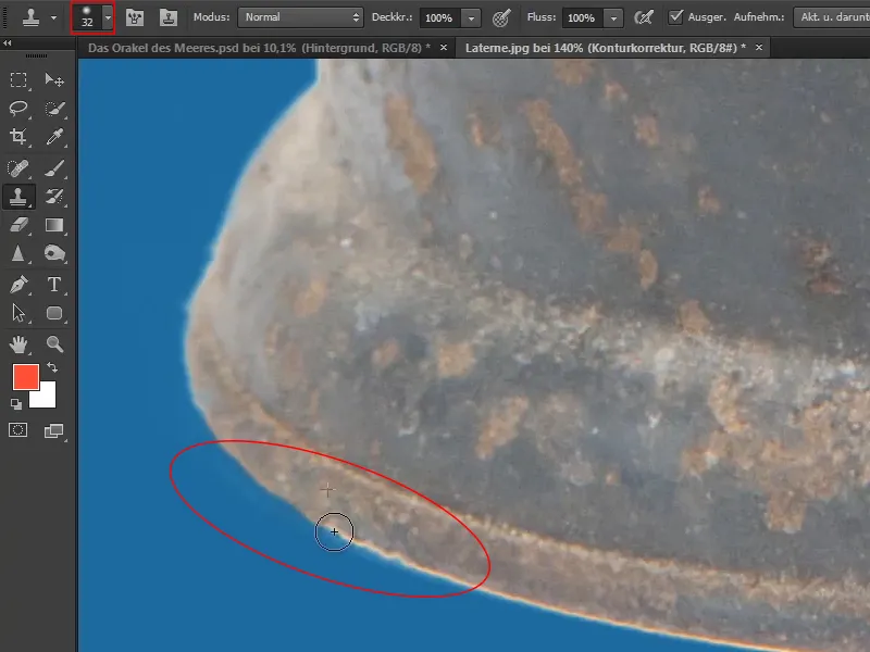 Photoshop-Composing - Das Orakel des Meeres - Teil 03: Lampe freistellen
