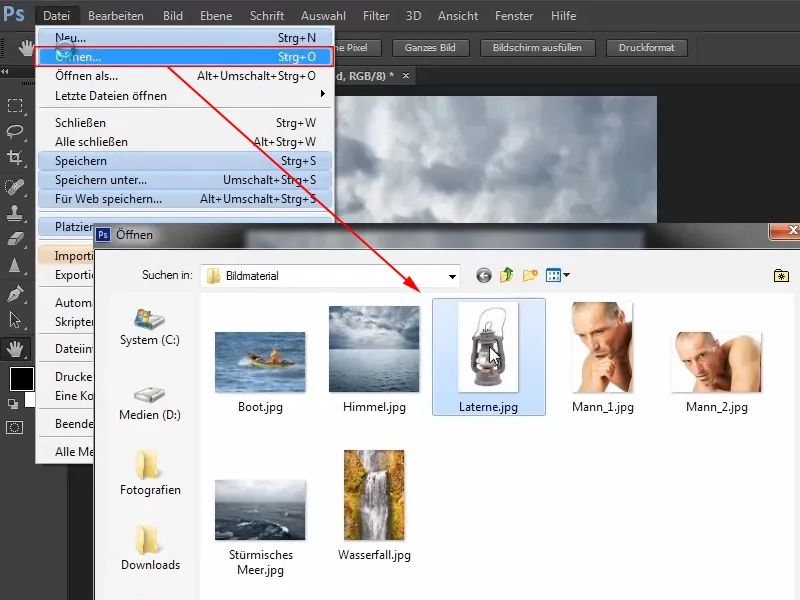 Photoshop-Composing - Das Orakel des Meeres - Teil 03: Lampe freistellen