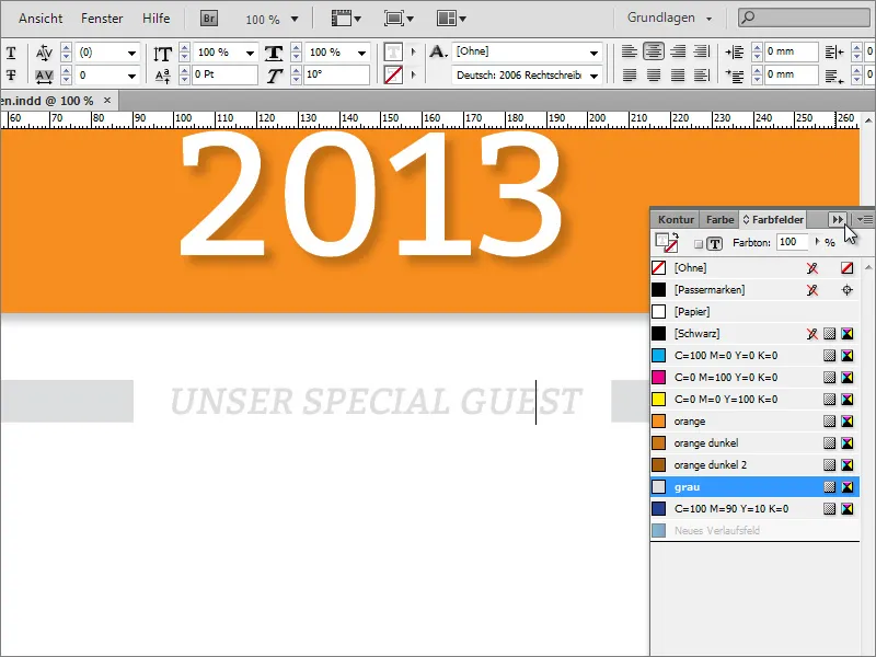 Plakat gestalten in Adobe InDesign - Teil 3: Texte einpflegen