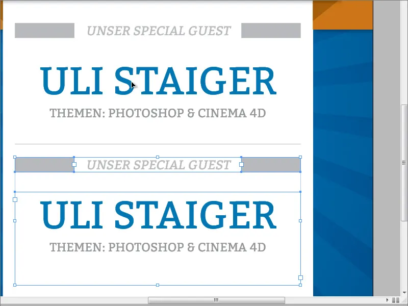 Plakat gestalten in Adobe InDesign - Teil 3: Texte einpflegen
