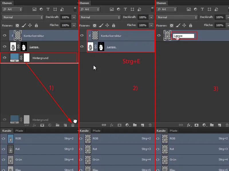 Photoshop-Composing - Das Orakel des Meeres - Teil 04: Lampe freistellen und zum Leuchten bringen