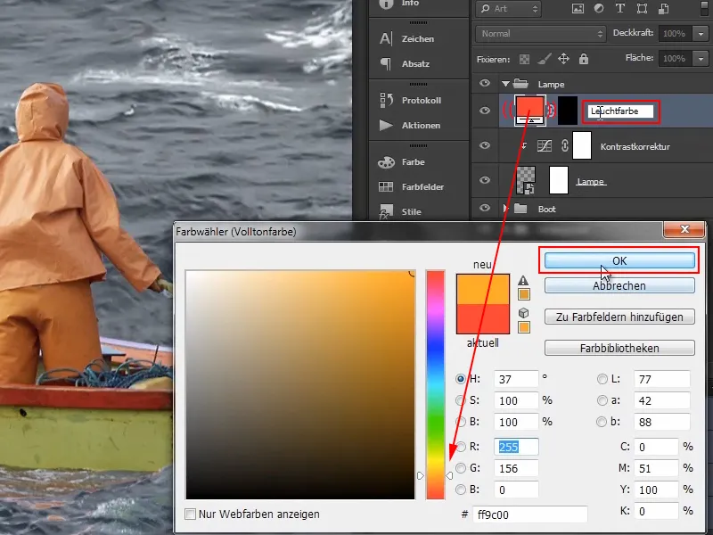 Photoshop-Composing - Das Orakel des Meeres - Teil 04: Lampe freistellen und zum Leuchten bringen