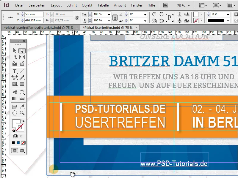 Plakat gestalten in Adobe InDesign - Teil 4: QR-Code und Texturen erstellen