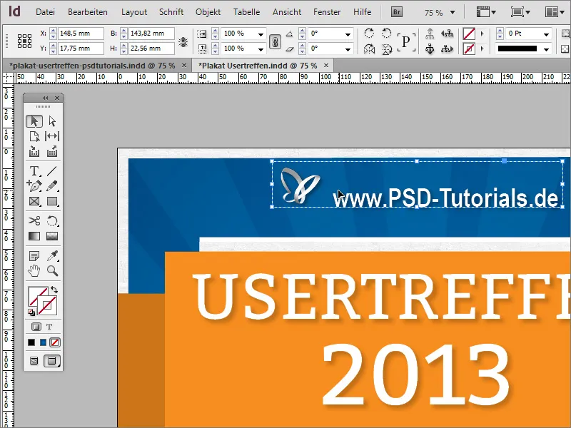 Plakat gestalten in Adobe InDesign - Teil 4: QR-Code und Texturen erstellen