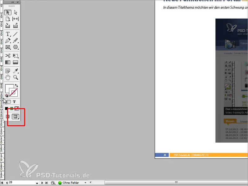 Tipps & Tricks zu Adobe InDesign: Montagefläche vergrößern