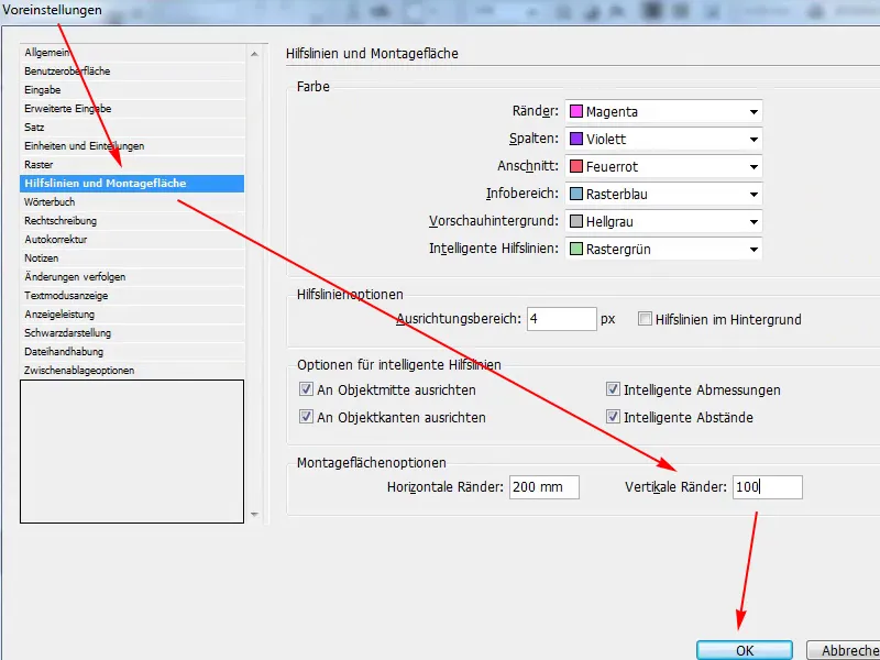Tipps & Tricks zu Adobe InDesign: Montagefläche vergrößern