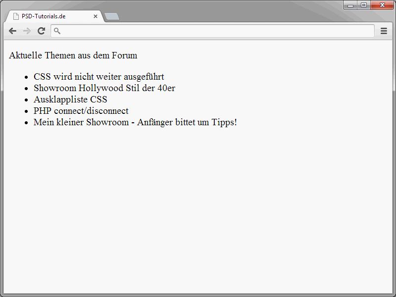 HTML & CSS für Einsteiger (Teil 06): Listen HTML & CSS für Einsteiger (Teil 06): Listen