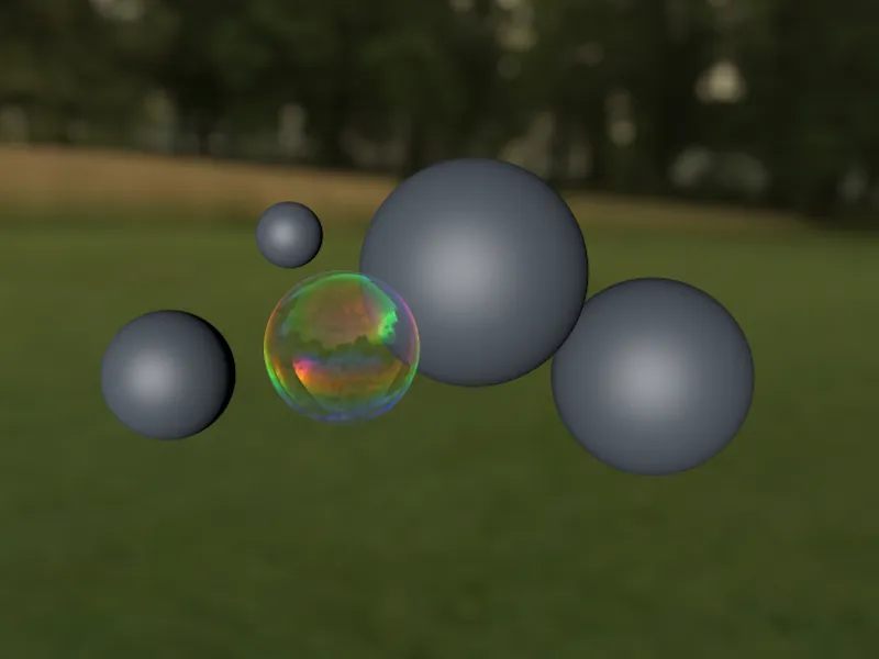 Neu in Release 18 – Seifenblasen mit dem Dünnfilm-Shader