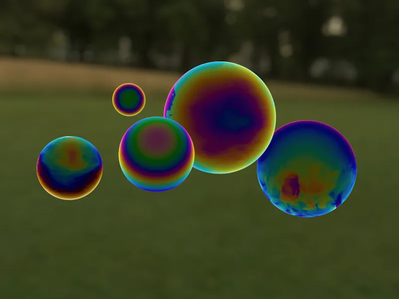Neu in Release 18 – Seifenblasen mit dem Dünnfilm-Shader