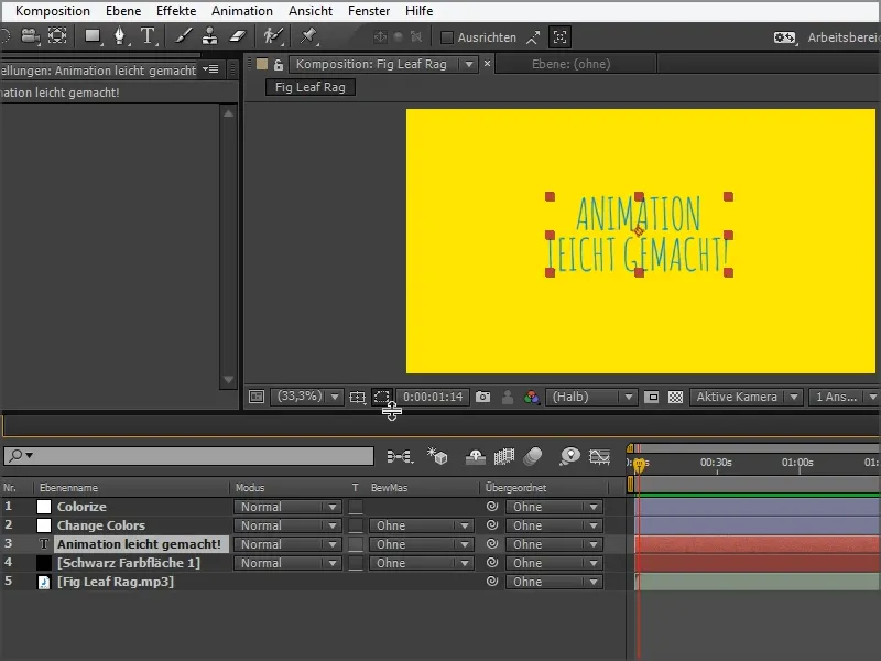 Animation leicht gemacht: Das Textflackern