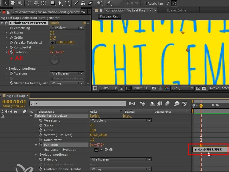 Animation leicht gemacht: Das Textflackern