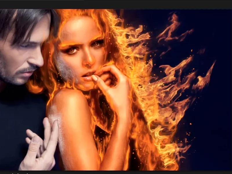 Photoshop-Composing - Feuer und Eis - Teil 07: Echtes Feuer im Bild platzieren