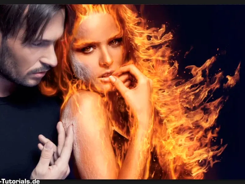 Photoshop-Composing - Feuer und Eis - Teil 07: Echtes Feuer im Bild platzieren