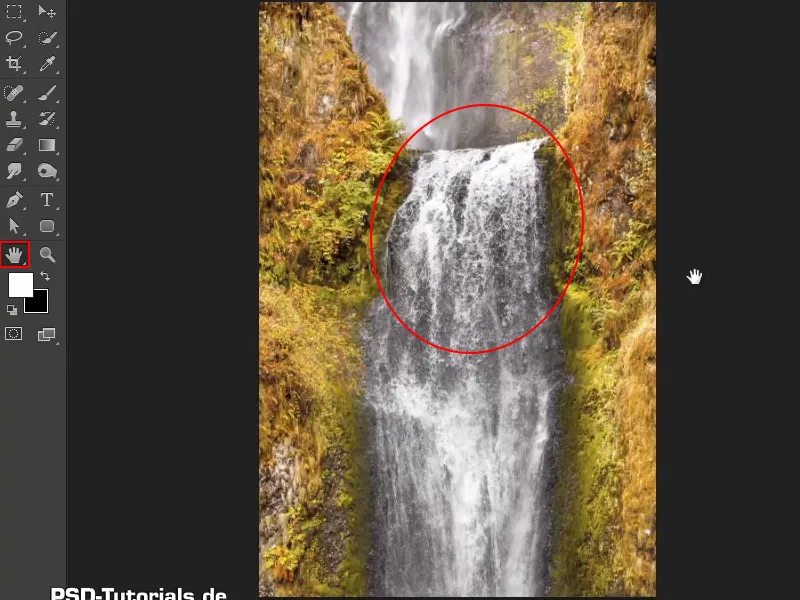 Photoshop-Composing - Das Orakel des Meeres - Teil 08: Wasserfall freistellen und platzieren