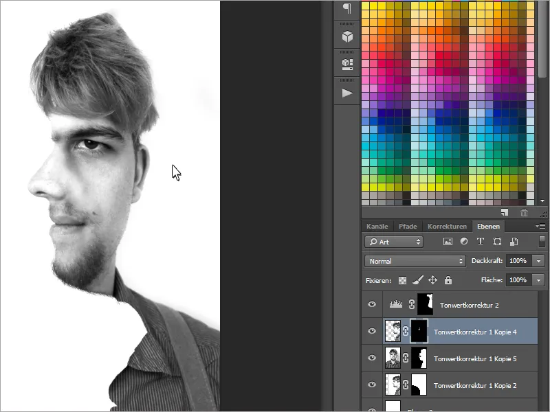 Der Zwei-Gesichter-Effekt in Photoshop