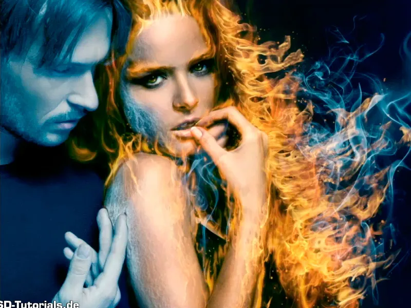 Photoshop-Composing - Feuer und Eis - Teil 09: Der eisige Look des Mannes
