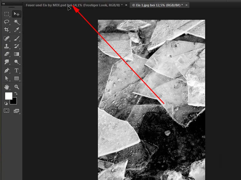 Photoshop-Composing - Feuer und Eis - Teil 09: Der eisige Look des Mannes