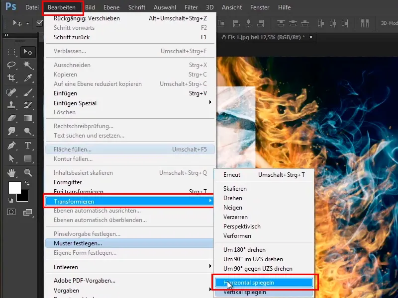 Photoshop-Composing - Feuer und Eis - Teil 09: Der eisige Look des Mannes