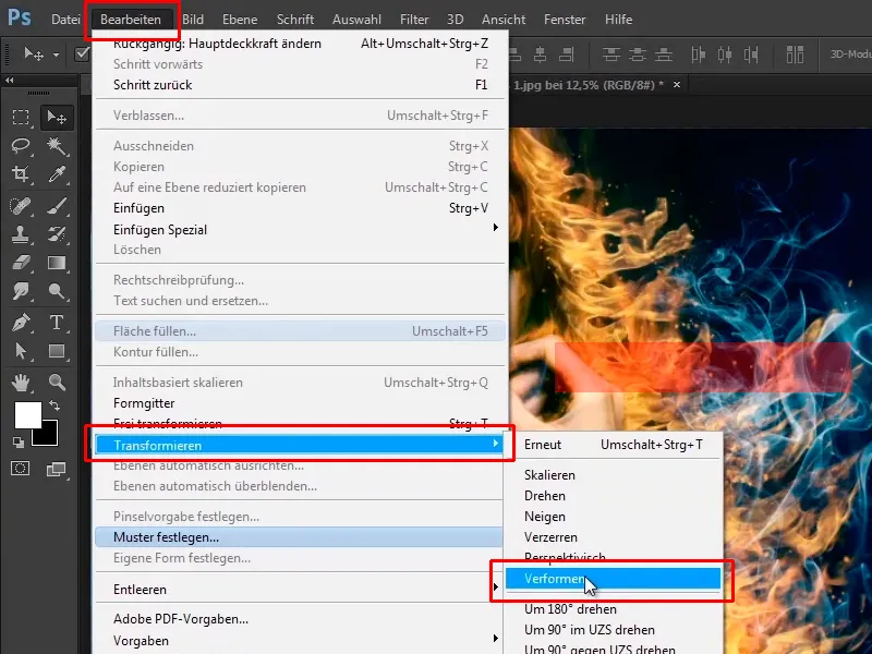 Photoshop-Composing - Feuer und Eis - Teil 09: Der eisige Look des Mannes