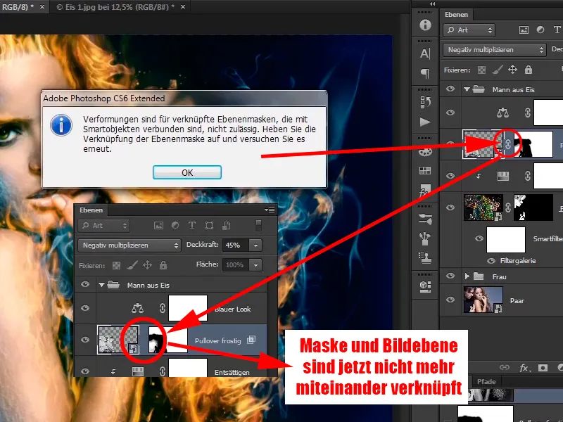 Photoshop-Composing - Feuer und Eis - Teil 09: Der eisige Look des Mannes