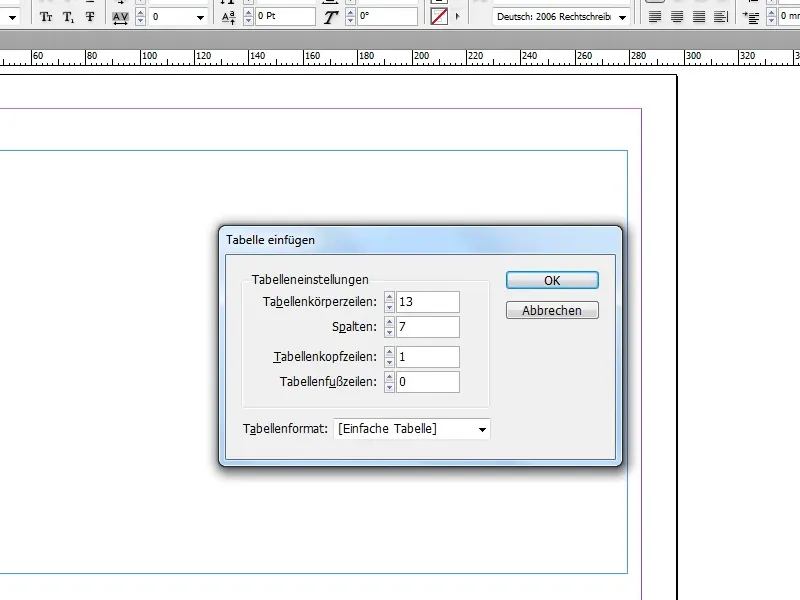 Stundenplan erstellen in Adobe InDesign Stundenplan erstellen in Adobe InDesign