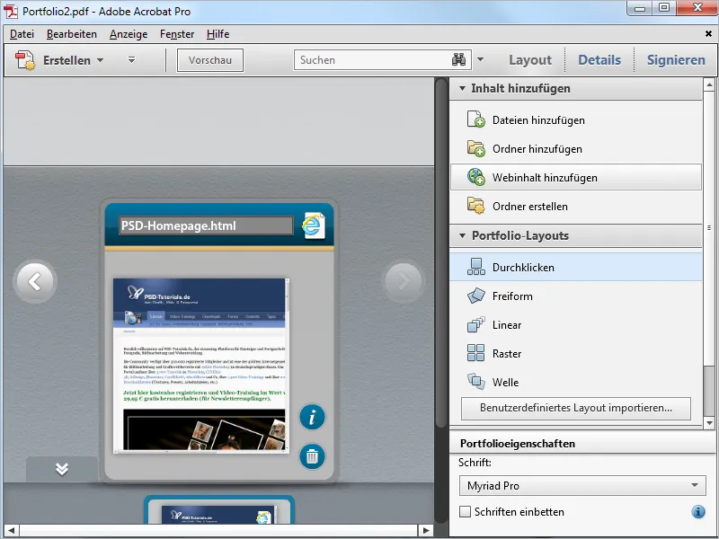 PDF-Portfolios mit Acrobat - Teil 2