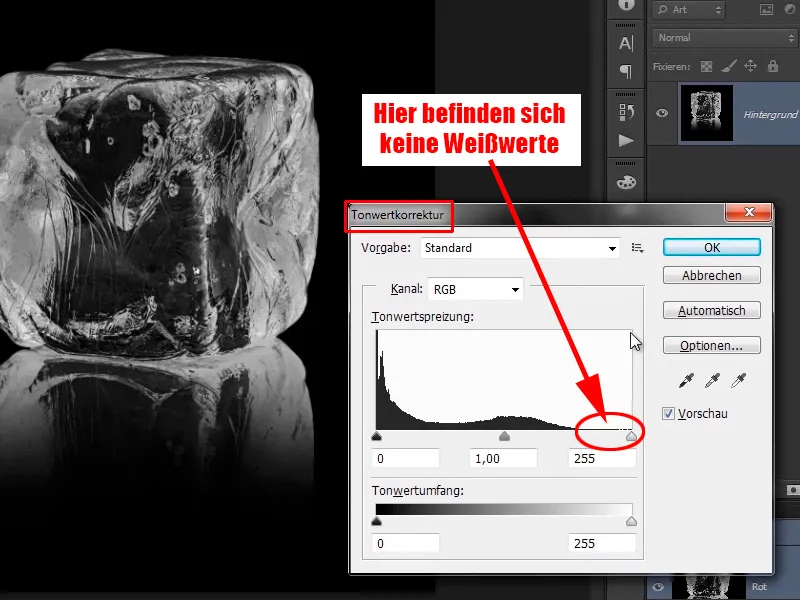 Photoshop-Composing - Feuer und Eis - Teil 10: Weitere Optimierung des frostigen Looks