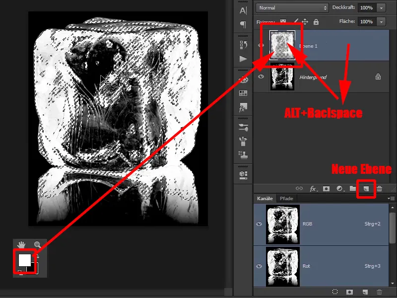 Photoshop-Composing - Feuer und Eis - Teil 10: Weitere Optimierung des frostigen Looks