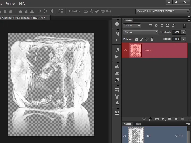 Photoshop-Composing - Feuer und Eis - Teil 10: Weitere Optimierung des frostigen Looks