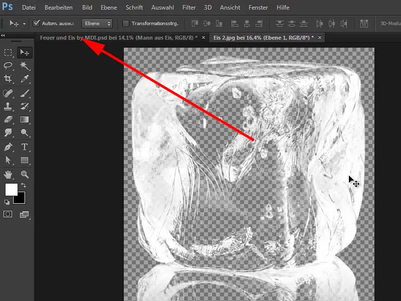 Photoshop-Composing - Feuer und Eis - Teil 10: Weitere Optimierung des frostigen Looks