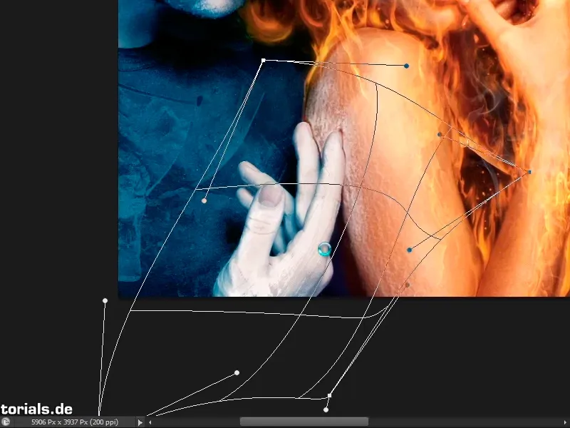 Photoshop-Composing - Feuer und Eis - Teil 10: Weitere Optimierung des frostigen Looks