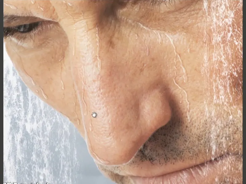 Photoshop-Composing - Das Orakel des Meeres - Teil 10: Maske optimieren und Wassertropfen malen