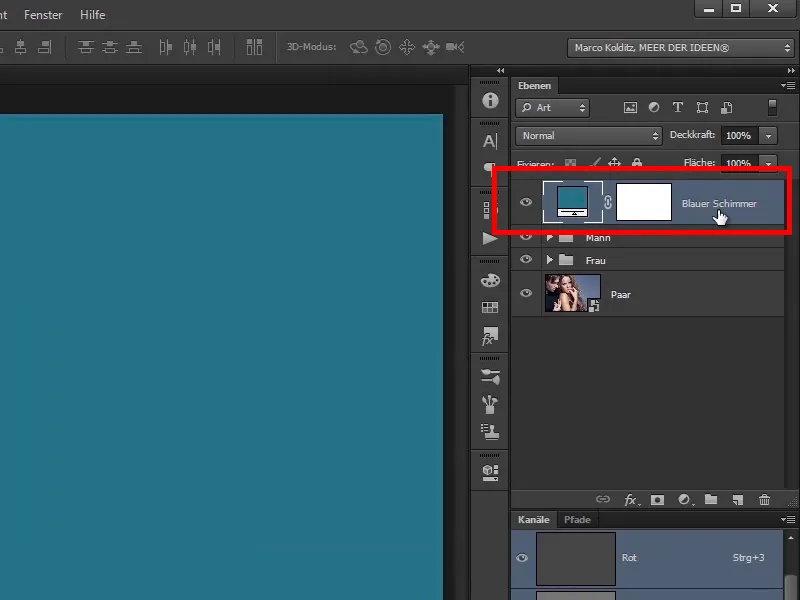 Photoshop-Composing - Feuer und Eis - Teil 11 - Der eisige Nebel und Farbanpassungen