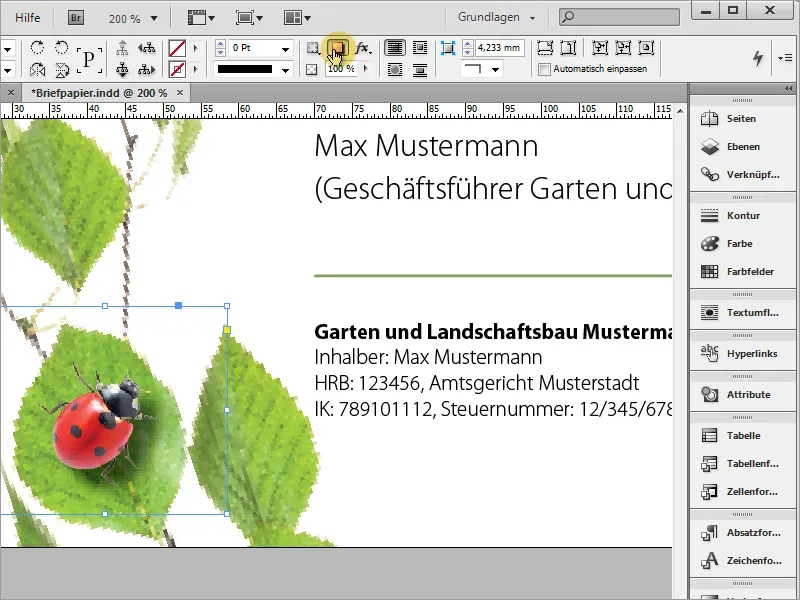 Briefpapier klassisch/modern und verspielt in Adobe InDesign gestalten
