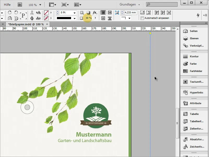 Briefpapier klassisch/modern und verspielt in Adobe InDesign gestalten