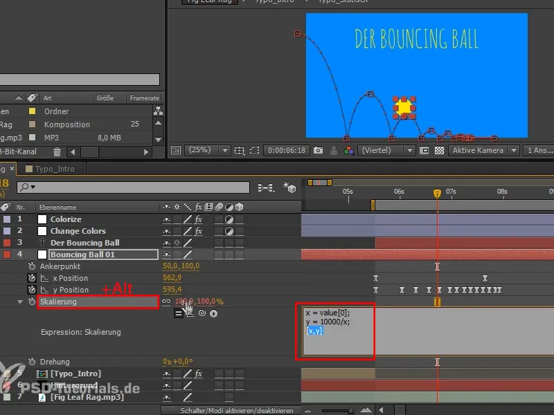 Animation leicht gemacht: Bouncing Ball - Squash and Stretch