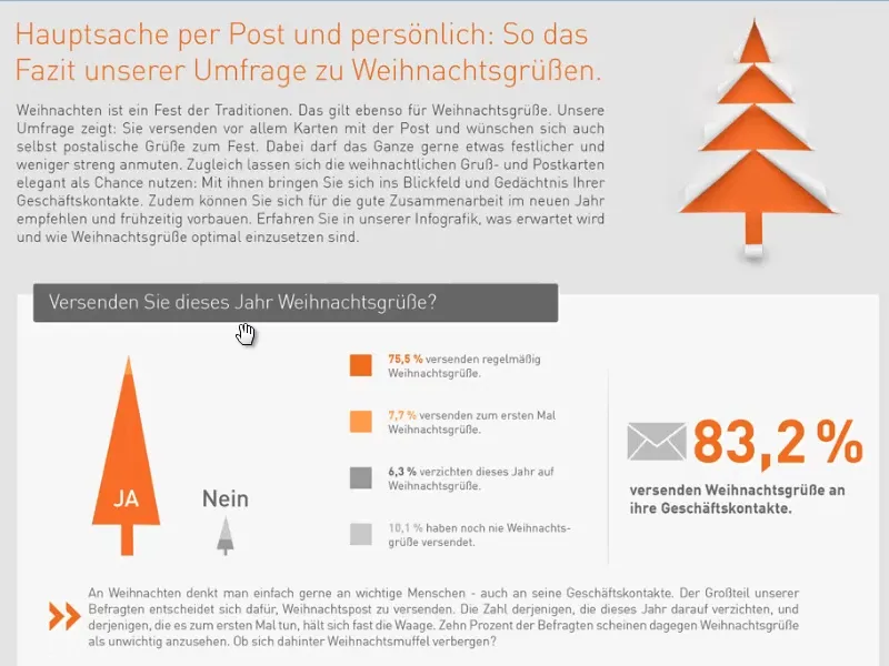 Weihnachtliche Grußkarte an Businesskunden in InDesign Weihnachtliche Grußkarte an Businesskunden in InDesign