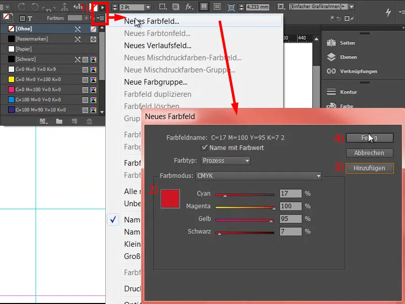Weihnachtliche Grußkarte an Businesskunden in InDesign