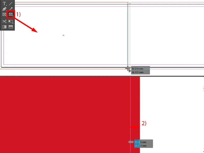 Weihnachtliche Grußkarte an Businesskunden in InDesign