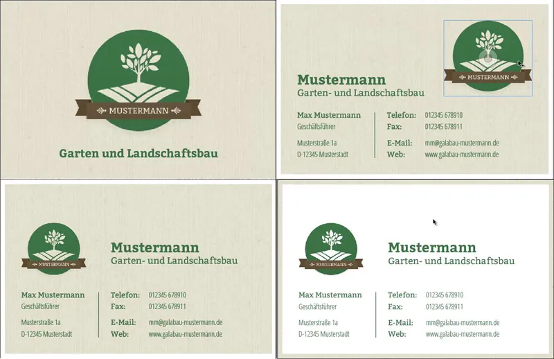 Visitenkarten erstellen im Hoch- und Querformat inkl. Datenzusammenführung Visitenkarten erstellen im Hoch- und Querformat inkl. Datenzusammenführung