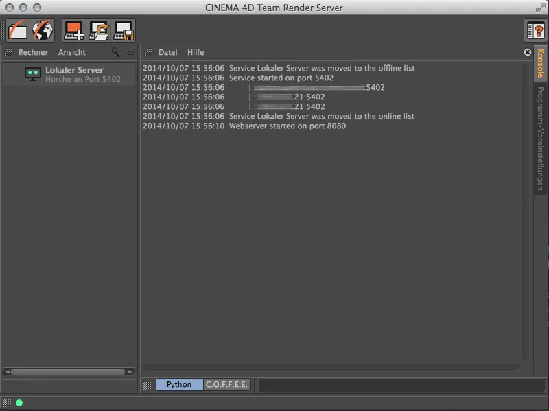 Neu in Release 16 - Team Render Server